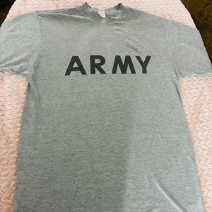 Grey Men’s Short Sleeve ARMY T-Shirt